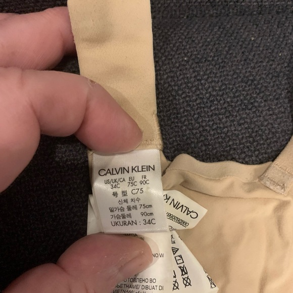Calvin Klein Beige Bra Size 34C - Picture 4 of 4